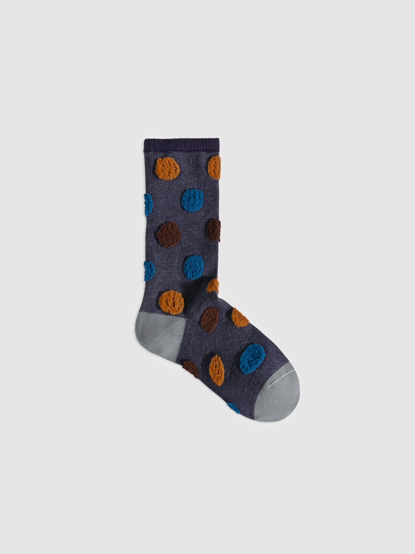 Reversible Polka Dot Crew Socks