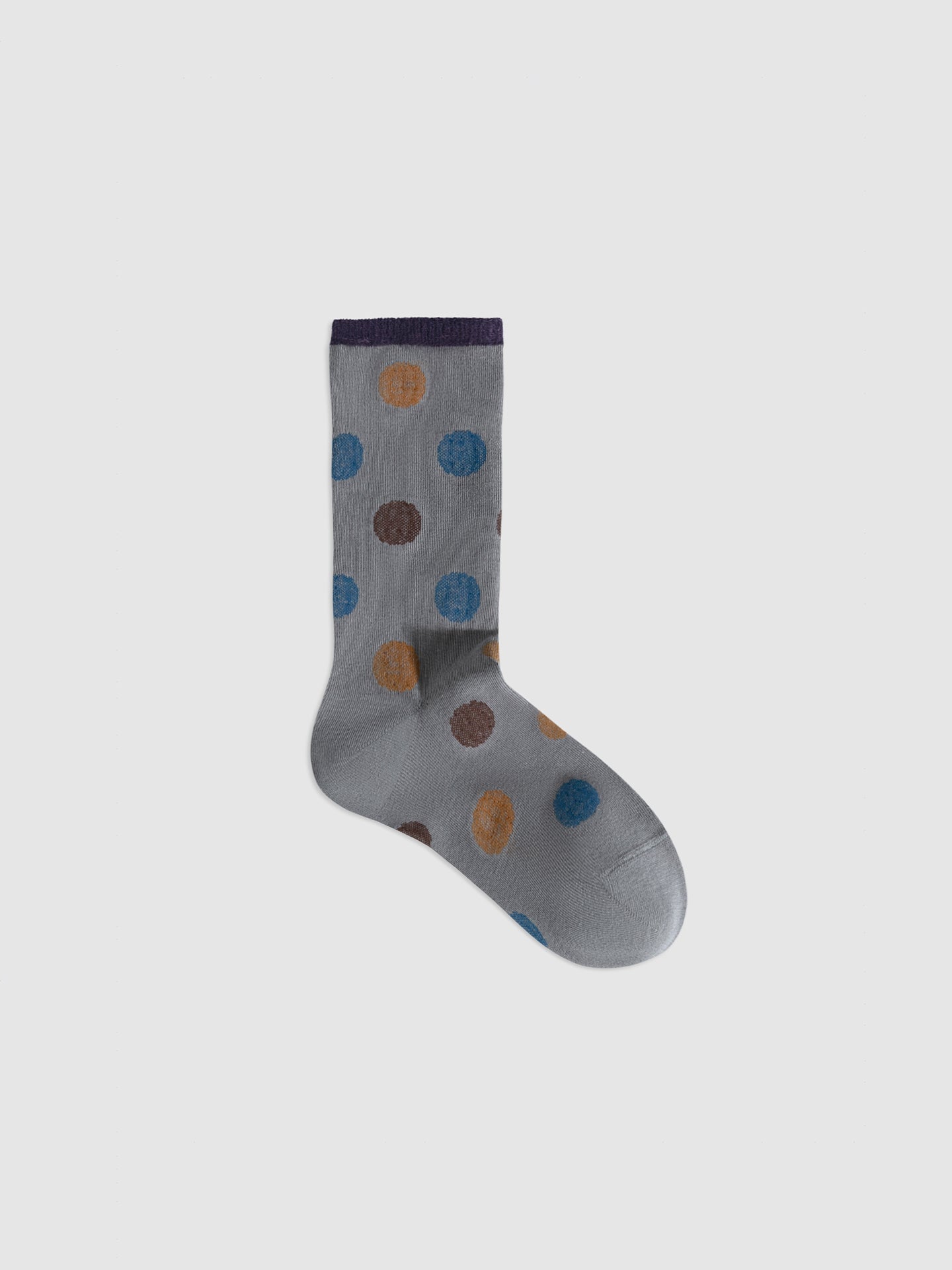 Reversible Polka Dot Crew Socks
