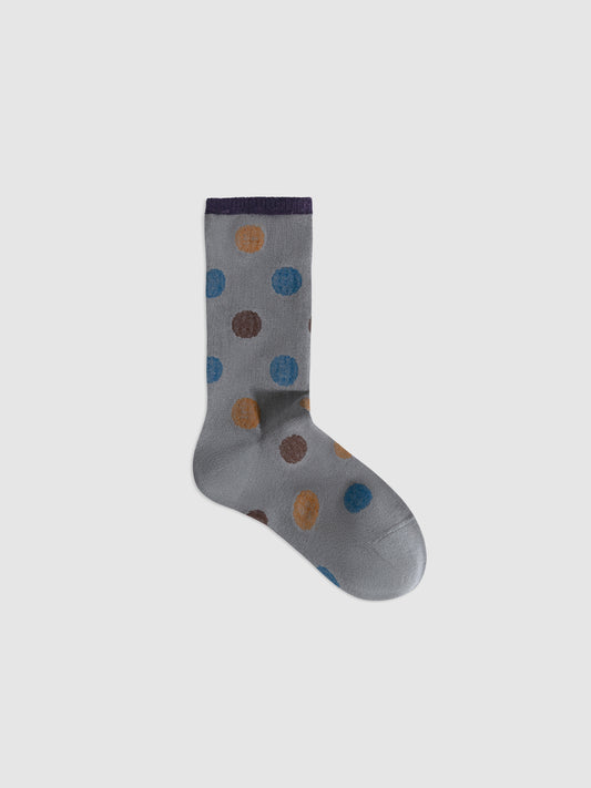 Reversible Polka Dot Crew Socks