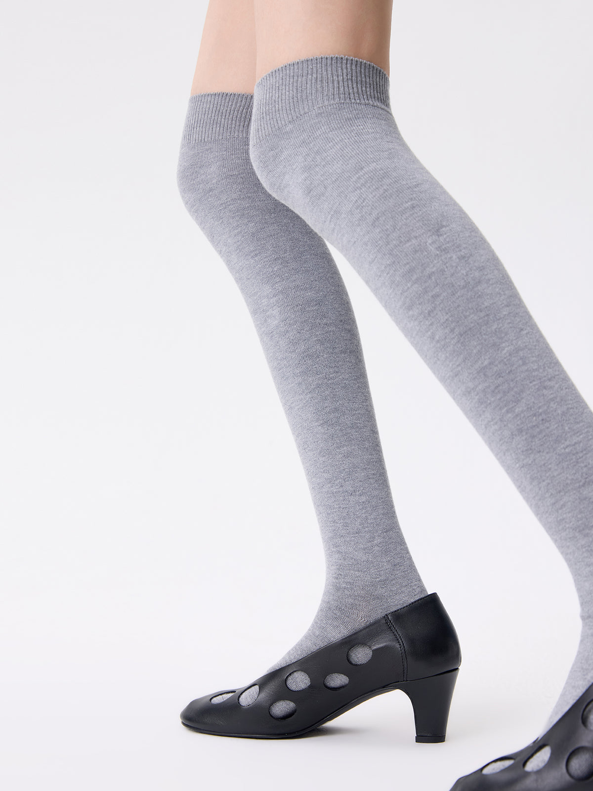 Purple Label Merino Wool and Mulberry Silk Knee-High Socks
