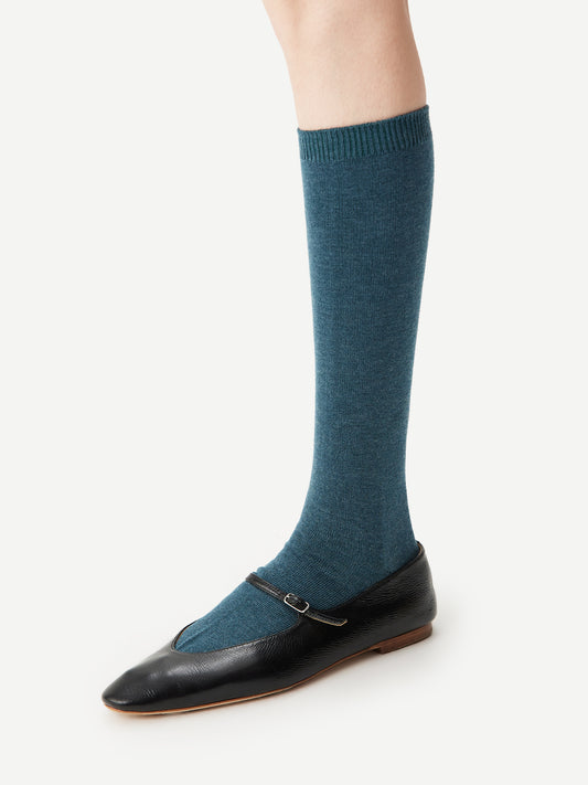 Wool & Lyocell Blend Calf Sock
