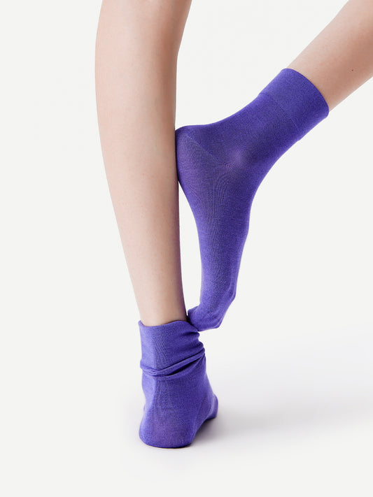 Mulberry Silk Modal Blend Ankle Socks
