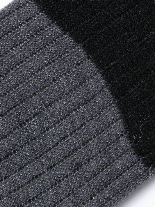 Contrast Toe Tip Calf Sock