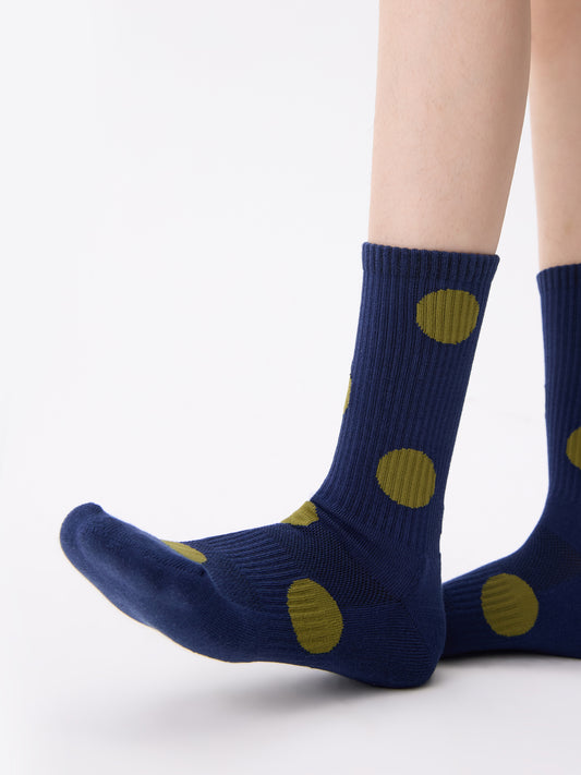 Retro Polka Dots Lightweight Sports Socks