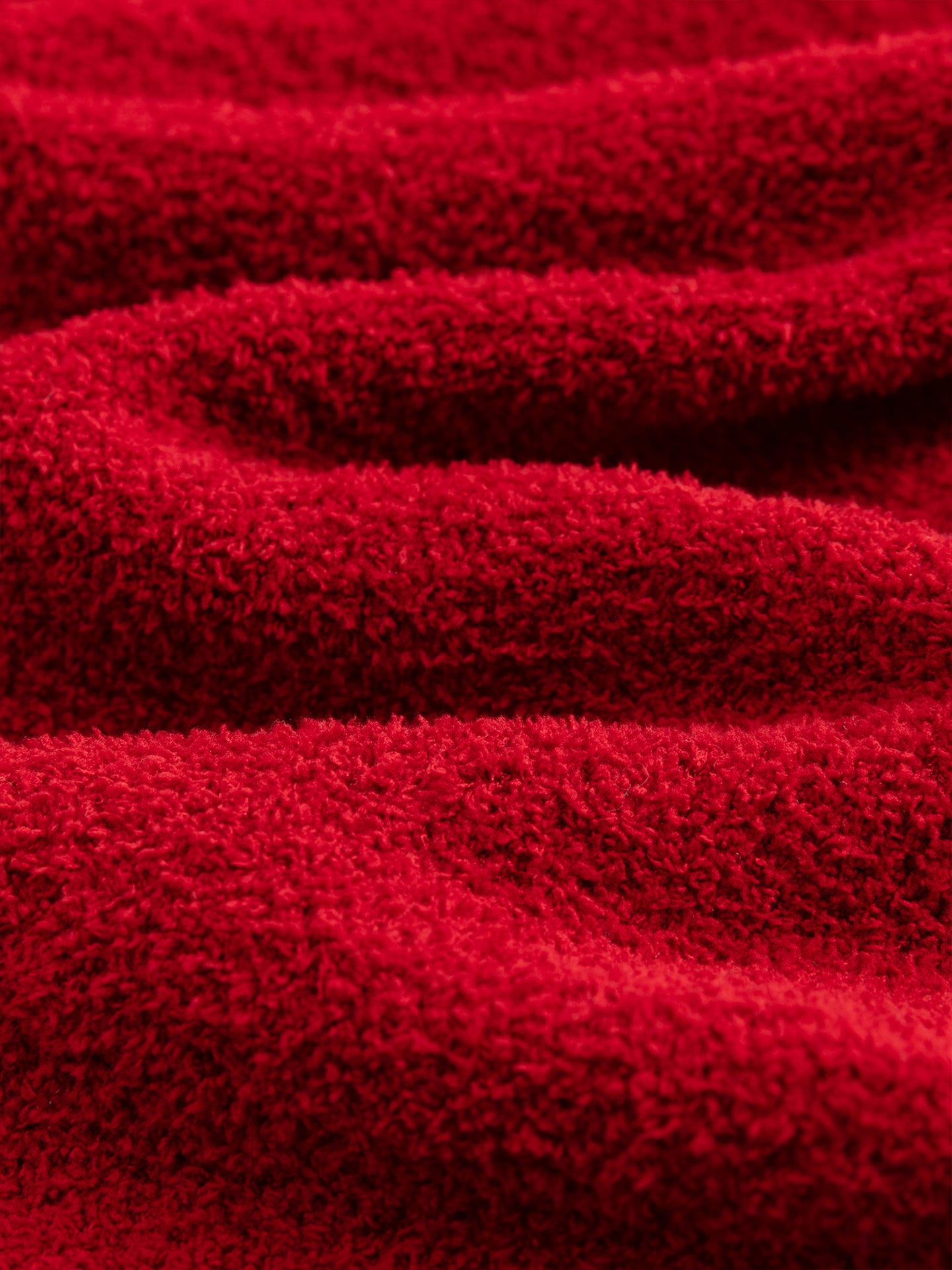 Contrast Stripe Soft Sherpa Set