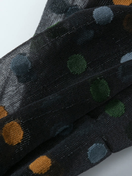 Candy Dot Crystal Crew Socks