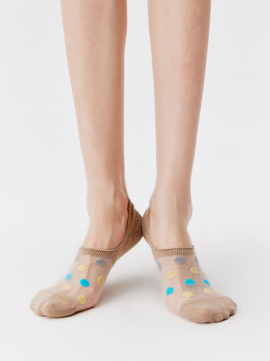 Candy Dot Crystal Ankle Socks