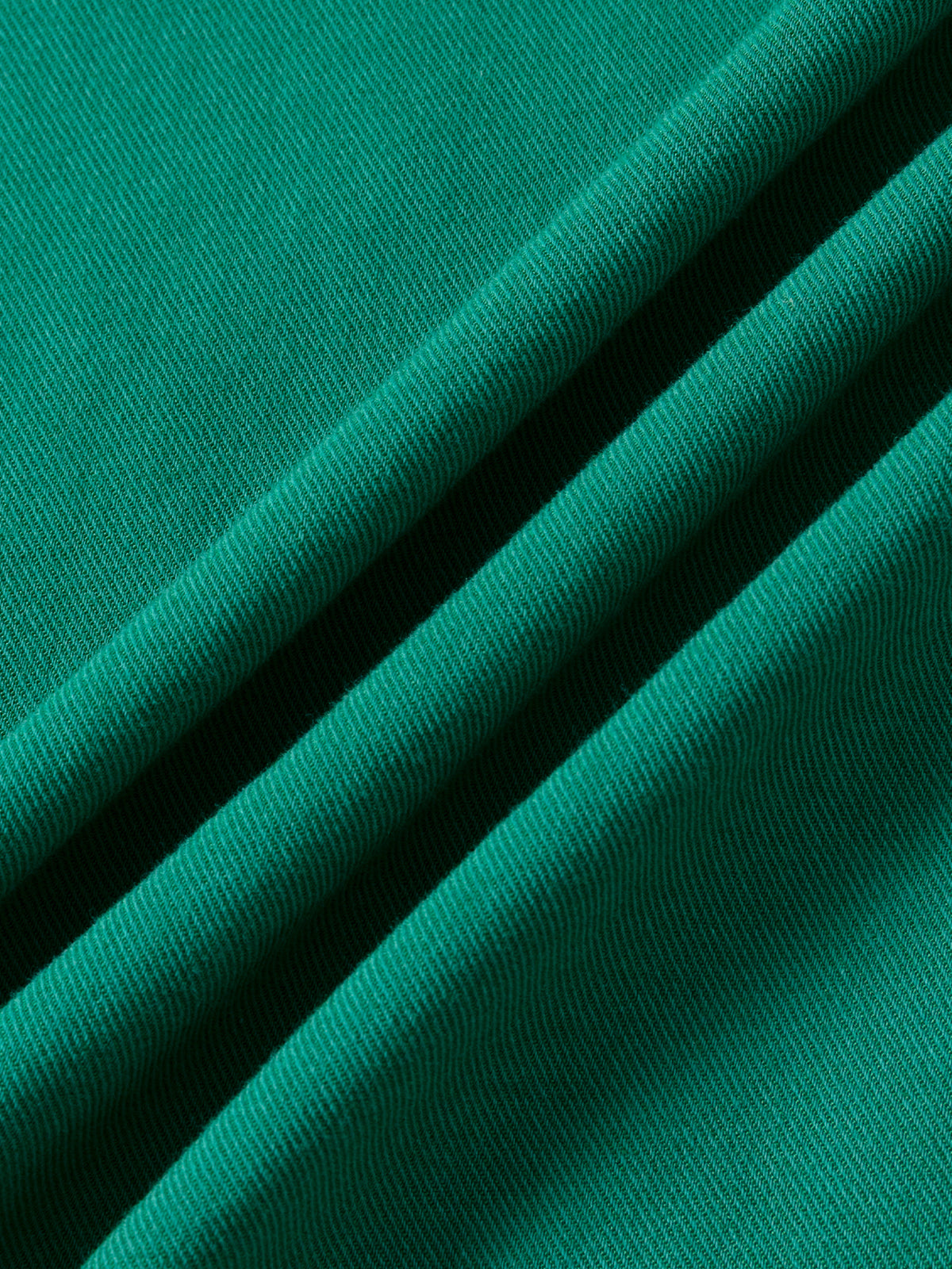 Solid-Color Twill-Striped Long-Sleeve Loungewear