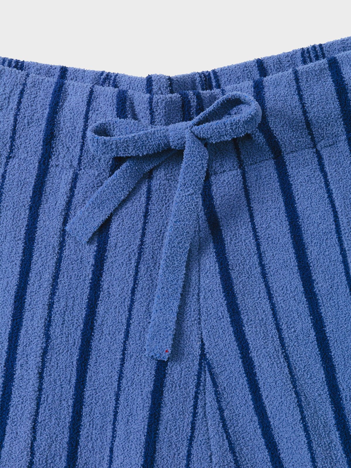 Patchwork-Striped High-Count Half-Velvet Loungewear