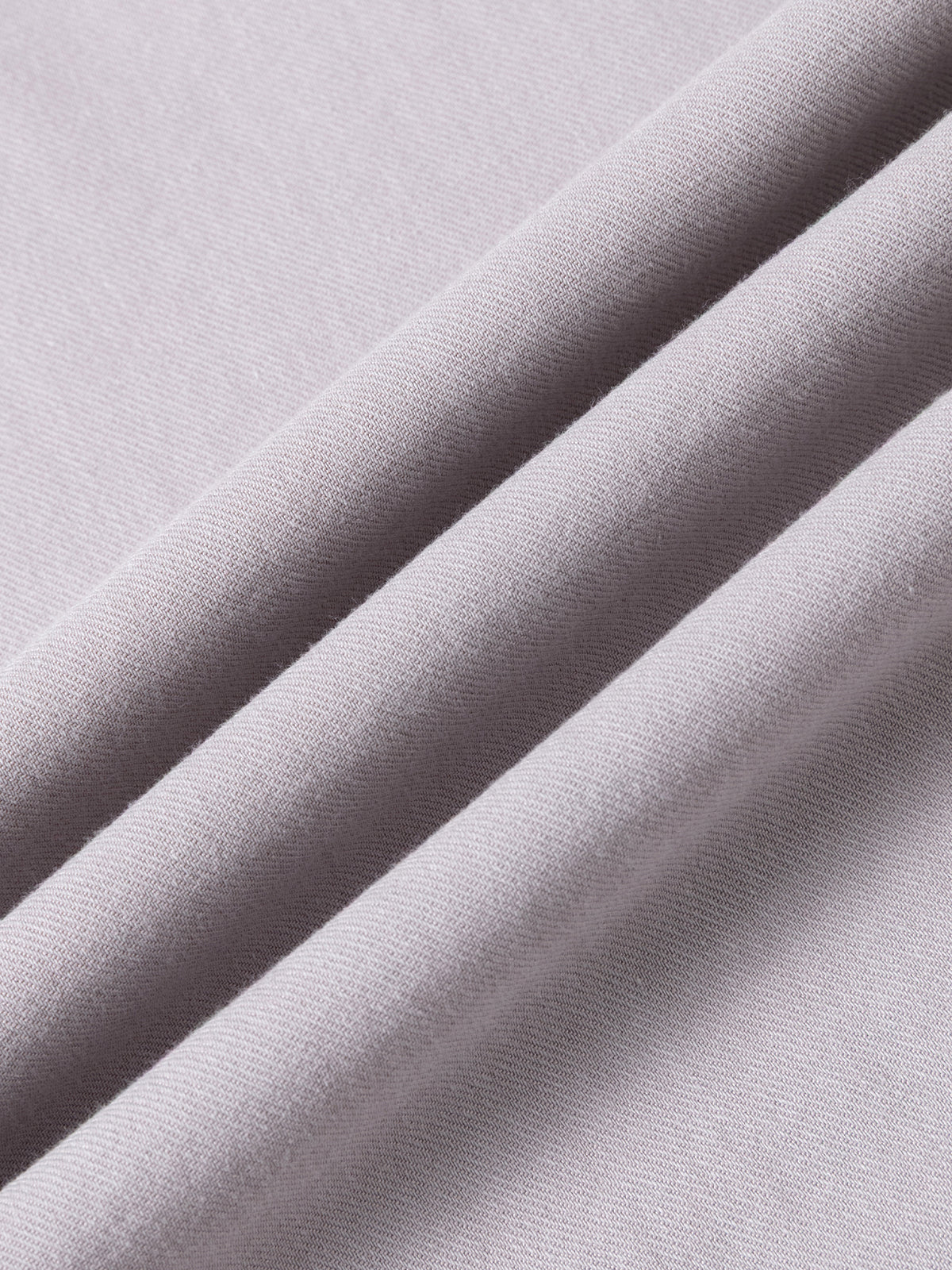 Solid-Color Twill-Striped Long-Sleeve Loungewear