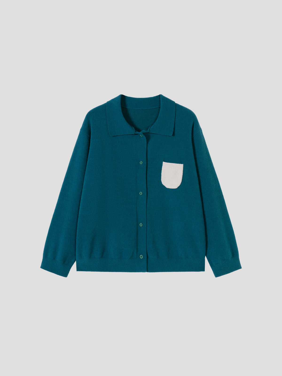 Contrasting-Color Pocketed Lightweight Fleece Loungewear