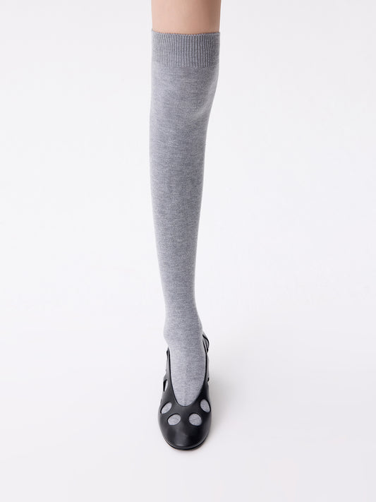 Purple Label Merino Wool and Mulberry Silk Knee-High Socks