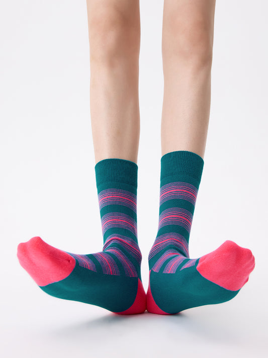 Layered Mid-Calf Socks