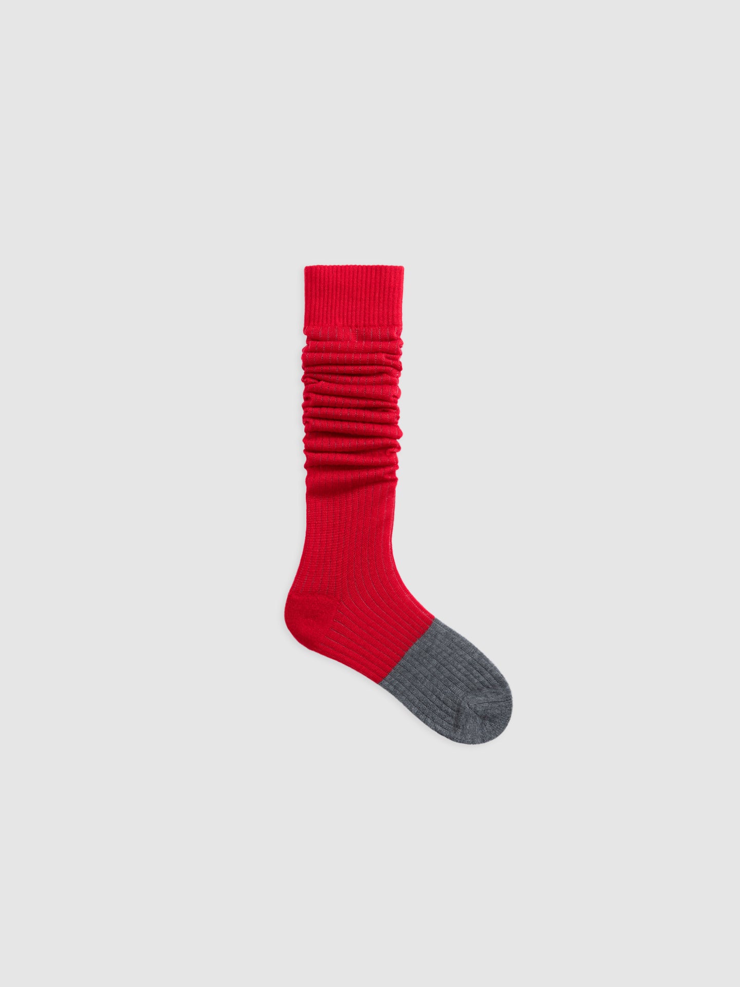 Contrast Toe Tip Calf Sock