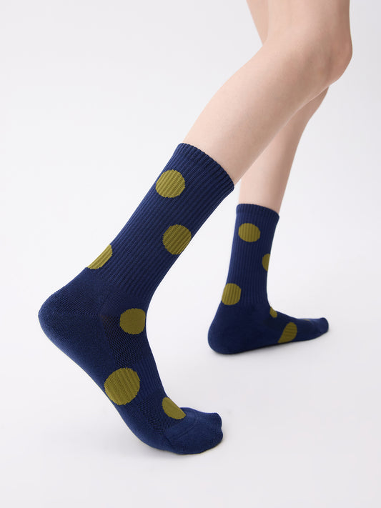 Retro Polka Dots Lightweight Sports Socks