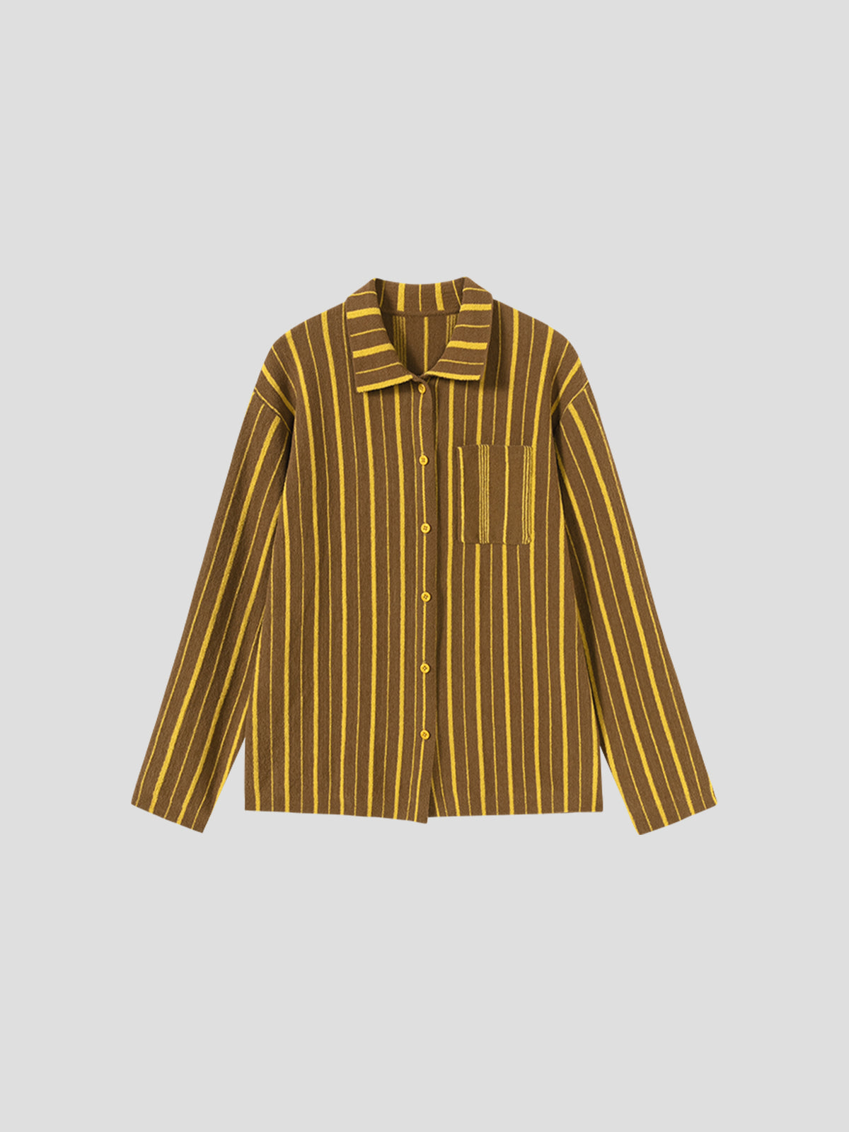 Patchwork-Striped High-Count Half-Velvet Loungewear