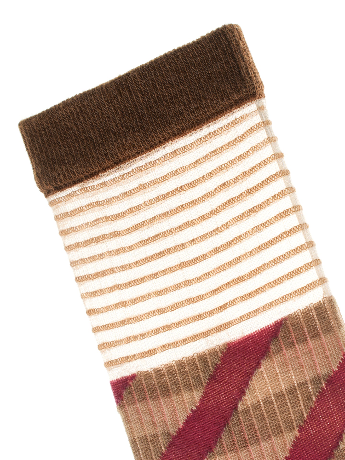 Diagonal Stripe Crew Socks