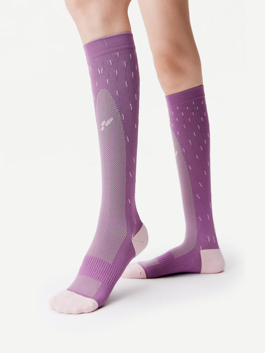 Dynamic Stripe Sport Calf Sock