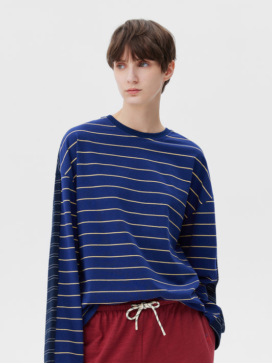 Front & Back Panel Stripe T-Shirt