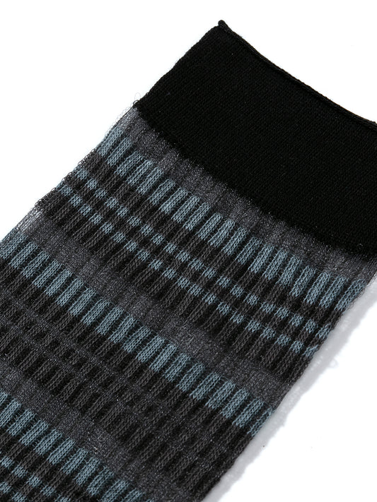 Contrast Stripe Crew Socks