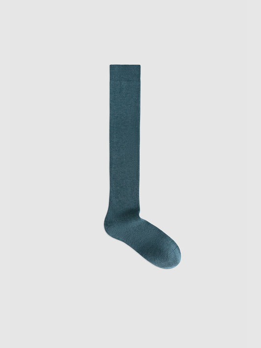 Purple Label Merino Wool and Mulberry Silk Knee-High Socks
