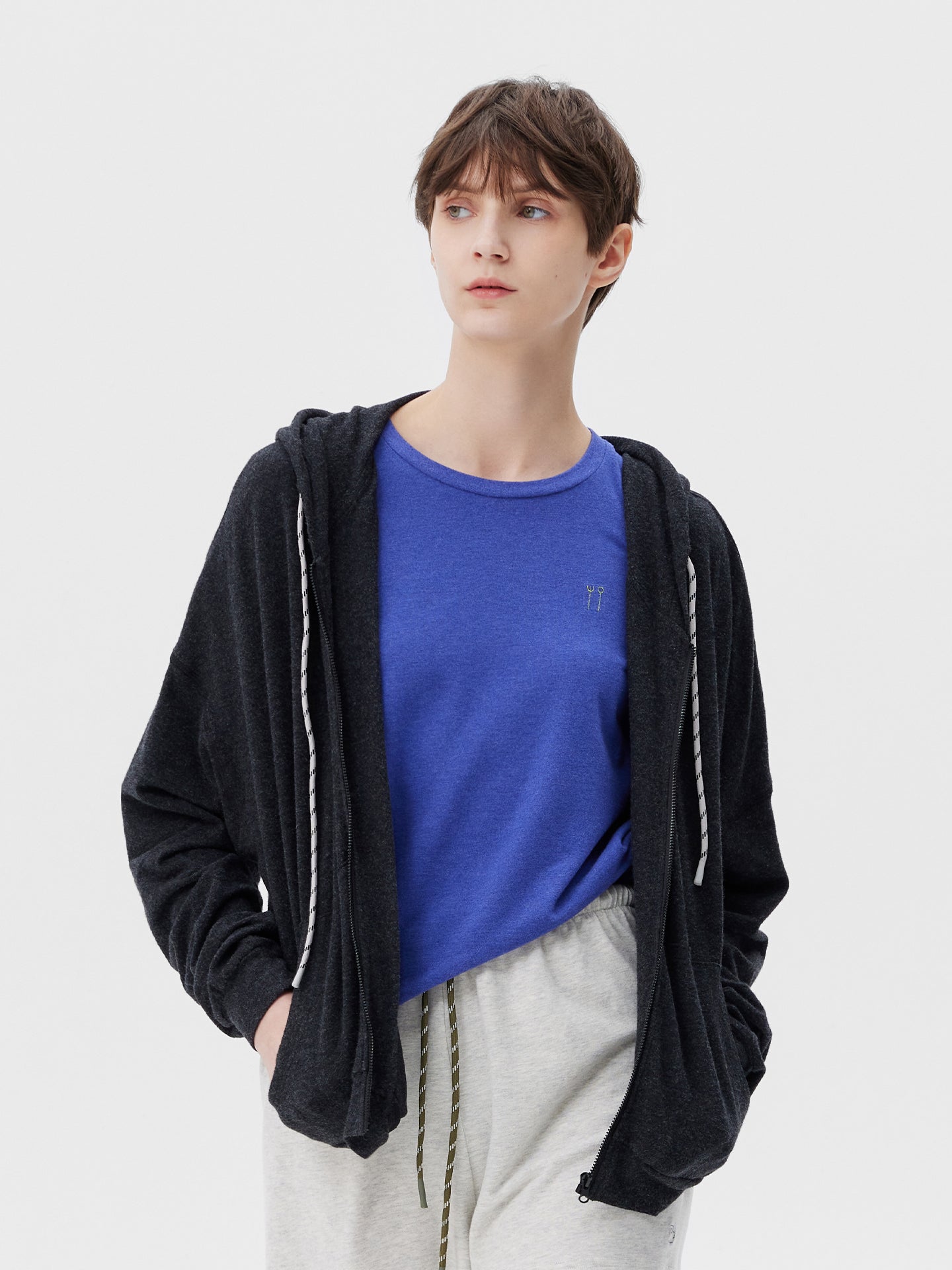 AR × Xuan Soft Cotton-Modal Zip-Up Hoodie