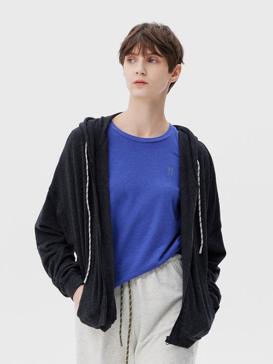 AR × Xuan Soft Cotton-Modal Zip-Up Hoodie