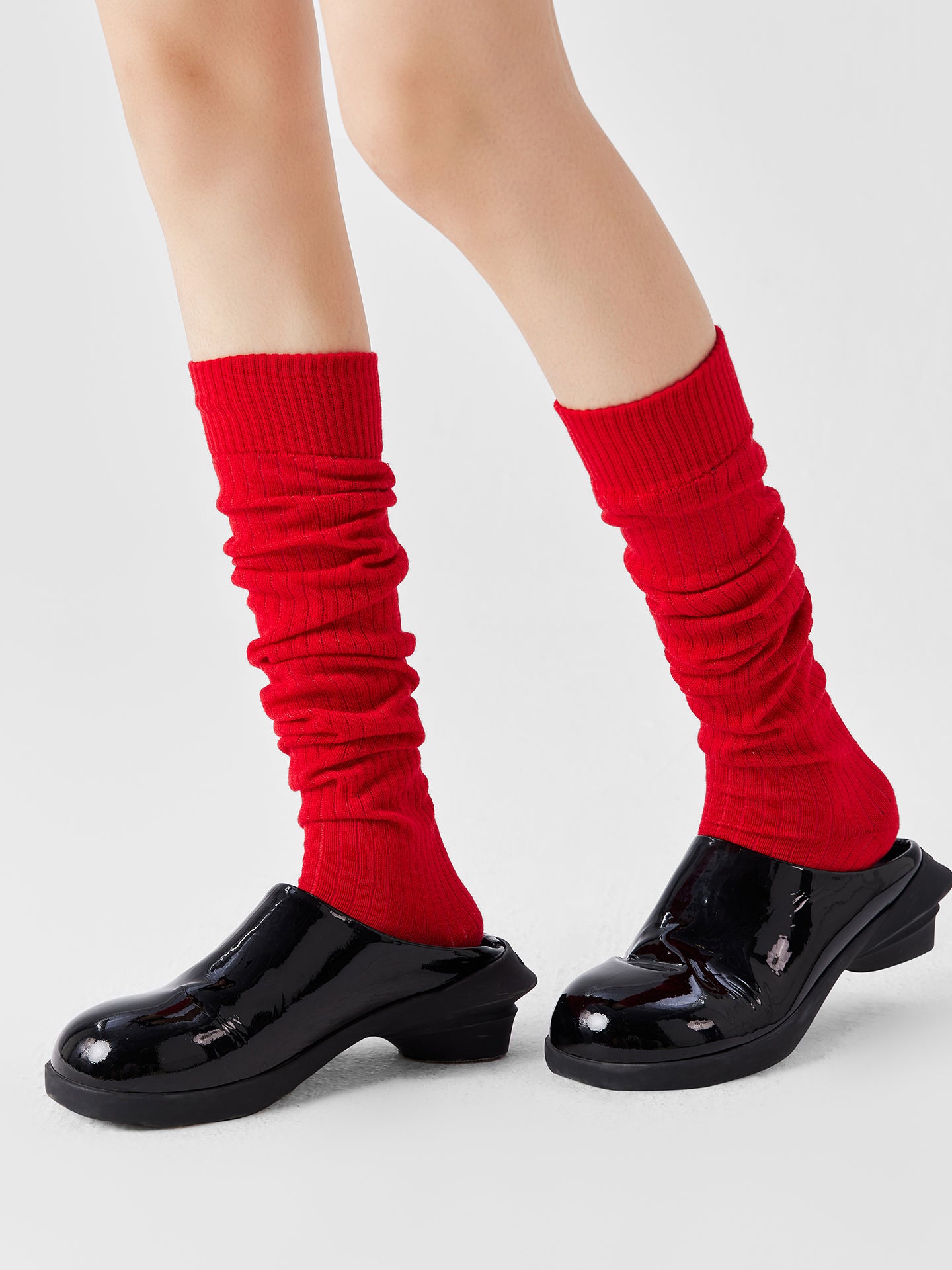 Contrast Toe Tip Calf Sock