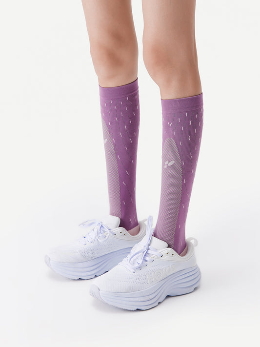 Dynamic Stripe Sport Calf Sock