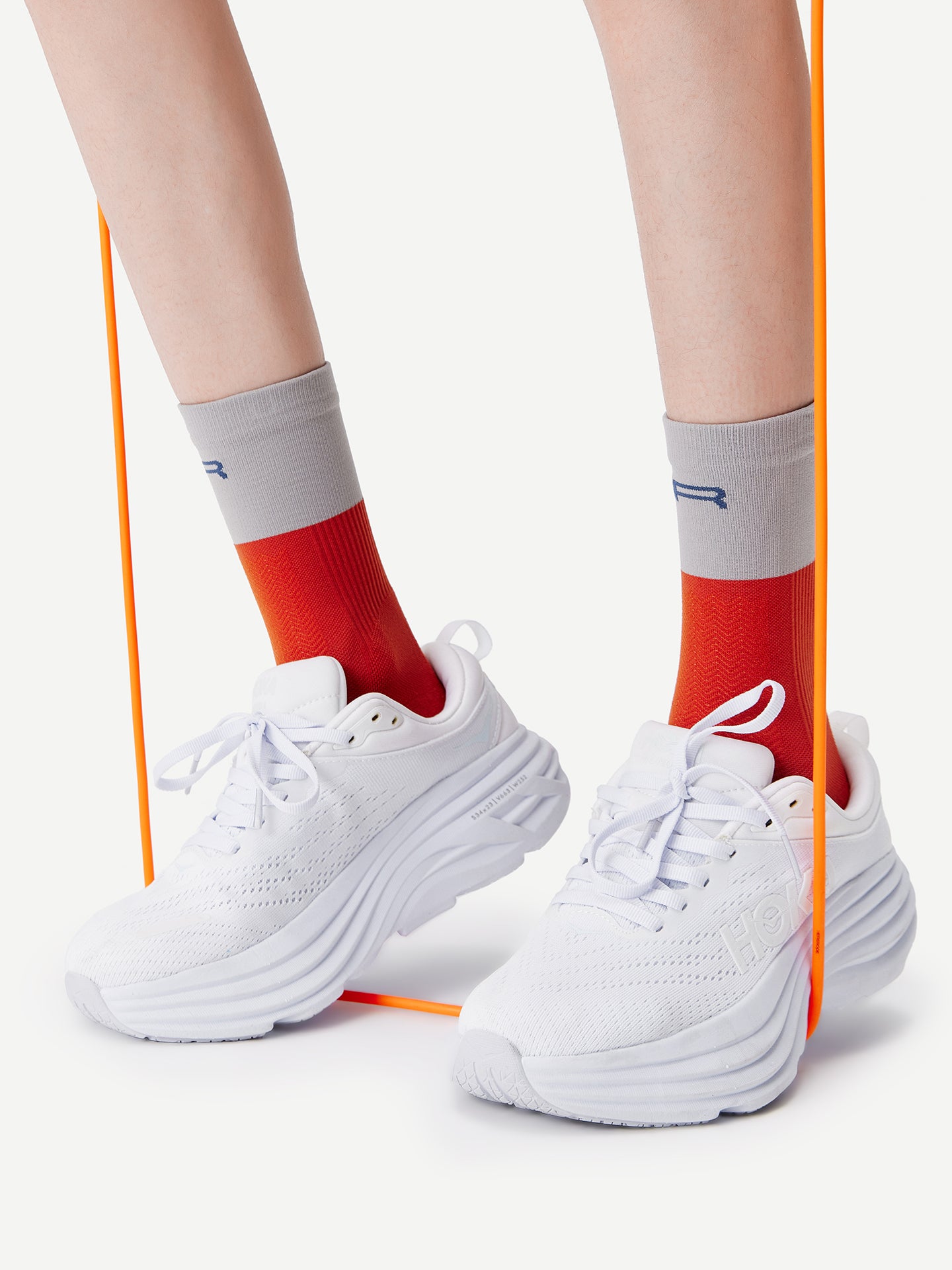 Contrast Color Sport Crew Sock
