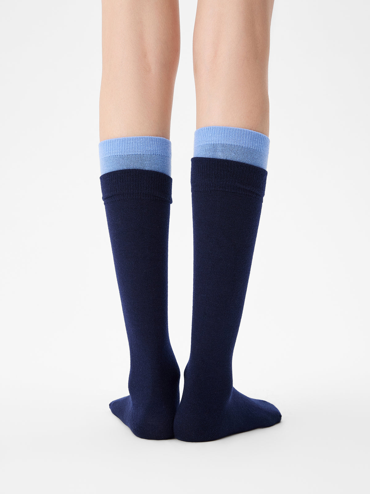 Purple Label Merino Wool Double-Ribbed Mid-Calf Socks