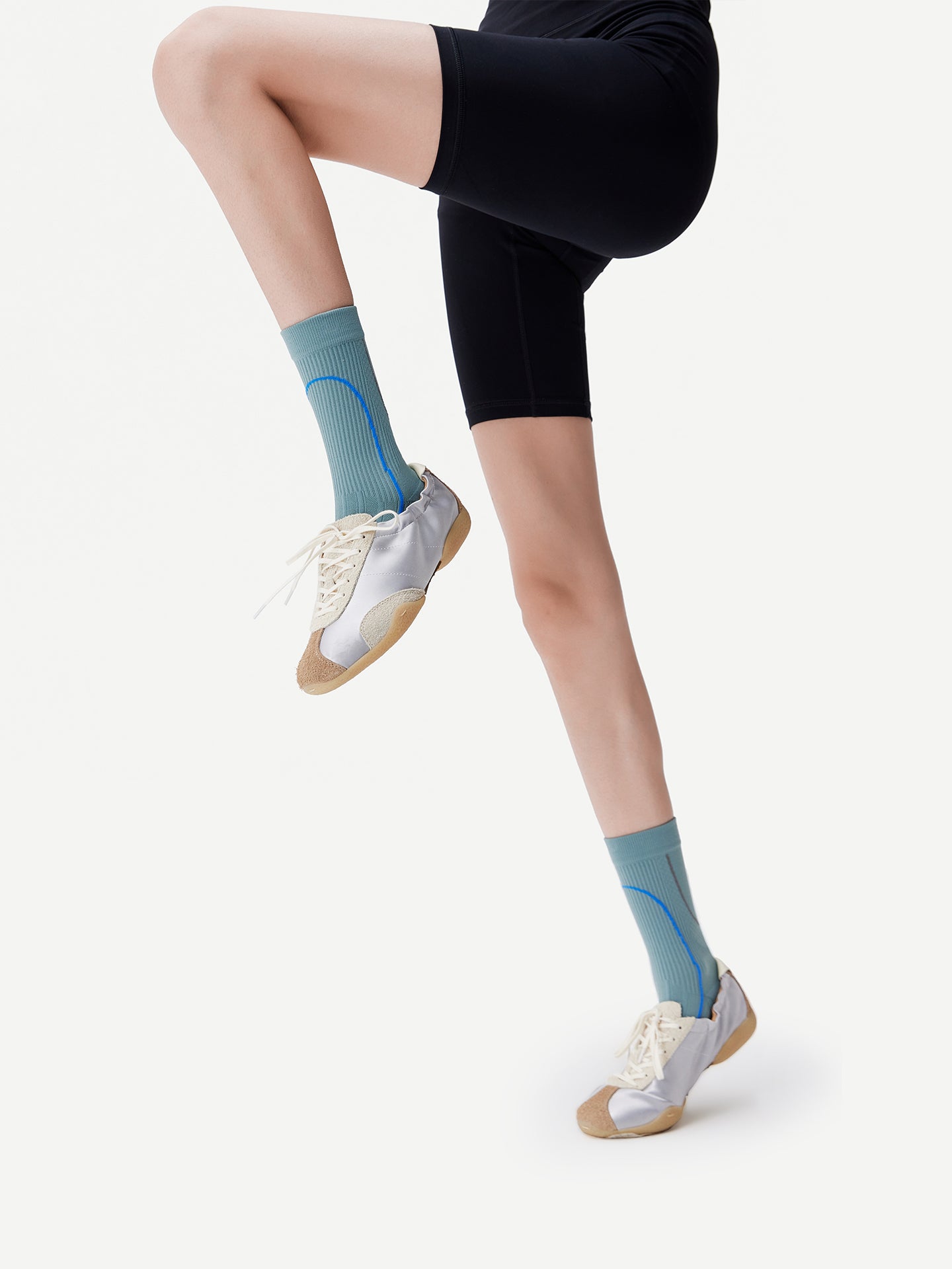 Contrast Line Sport Crew Sock