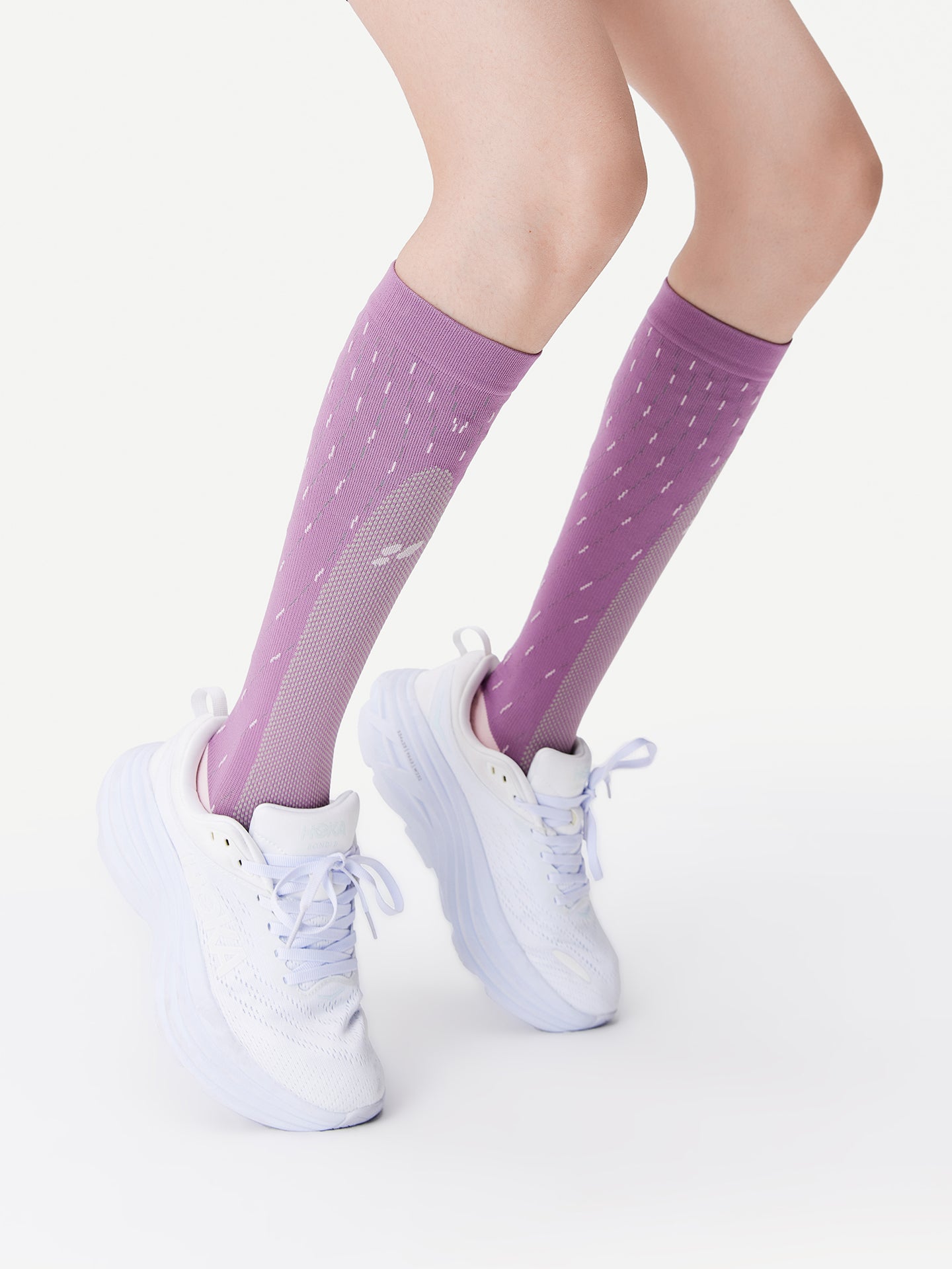 Dynamic Stripe Sport Calf Sock
