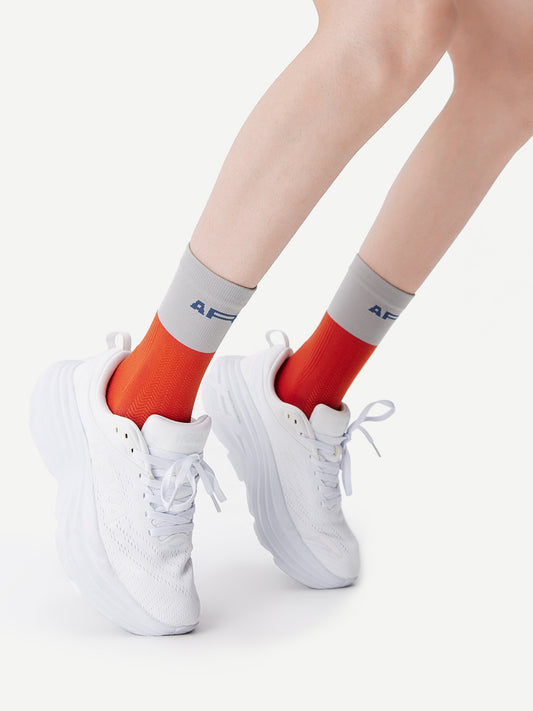 Contrast Color Sport Crew Sock