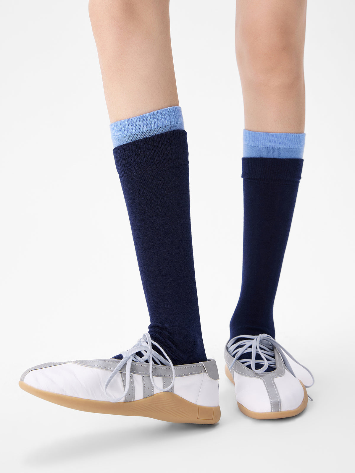 Purple Label Merino Wool Double-Ribbed Mid-Calf Socks