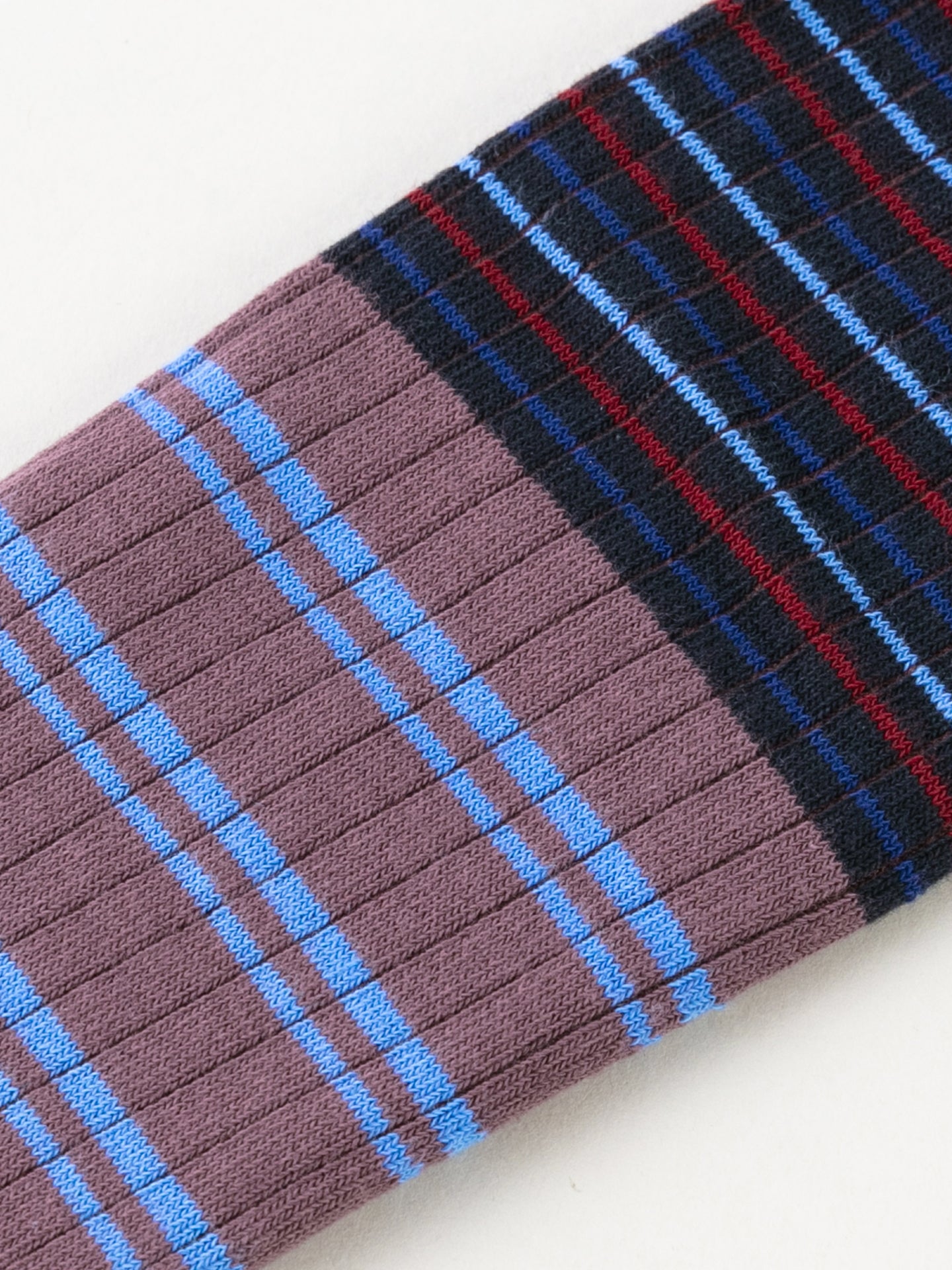 Contrast Stripe Calf Sock