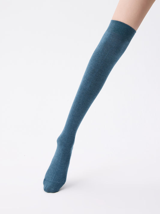 Purple Label Merino Wool and Mulberry Silk Knee-High Socks