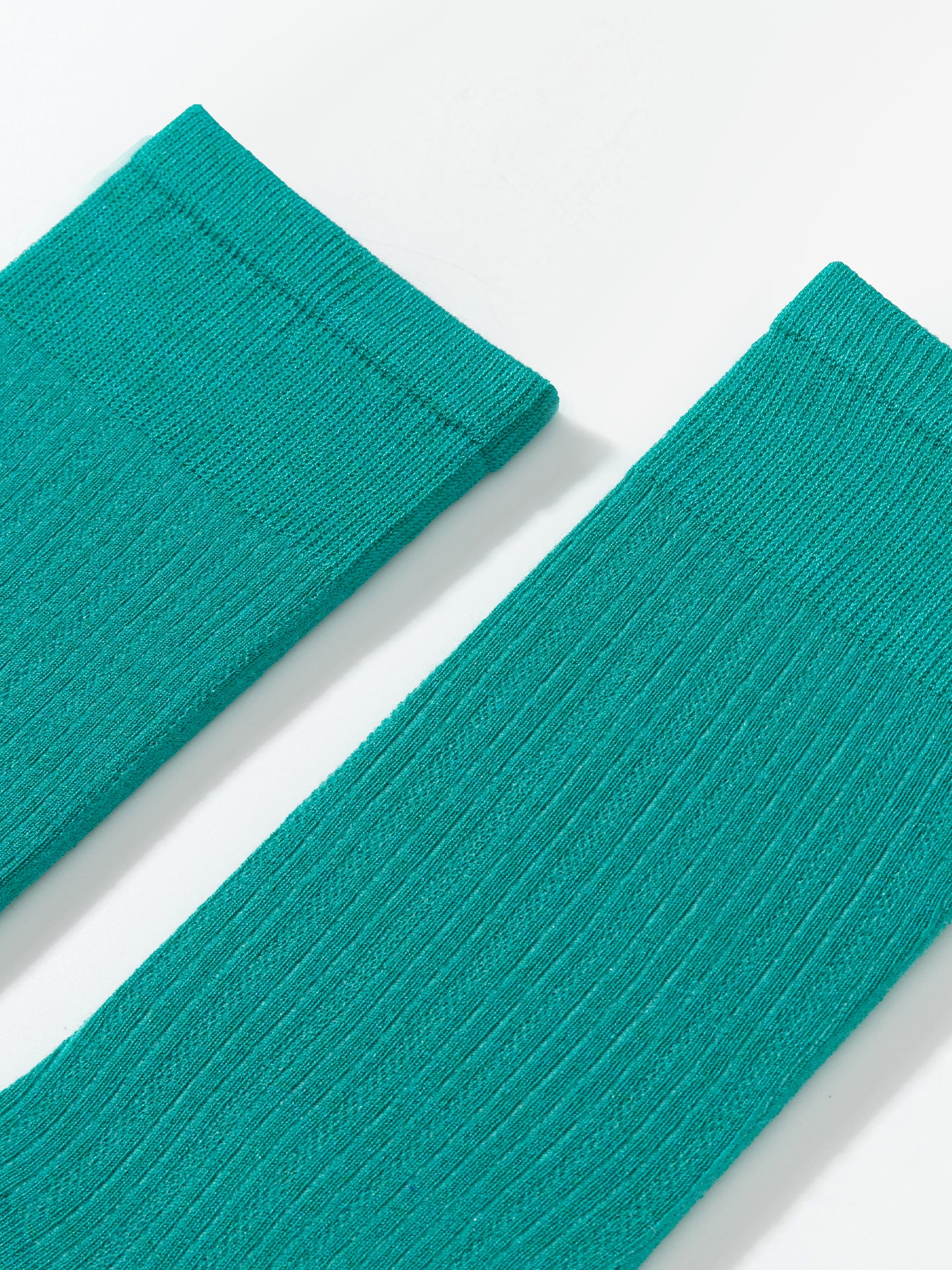 Chain Pattern Silk Blend Crew Socks