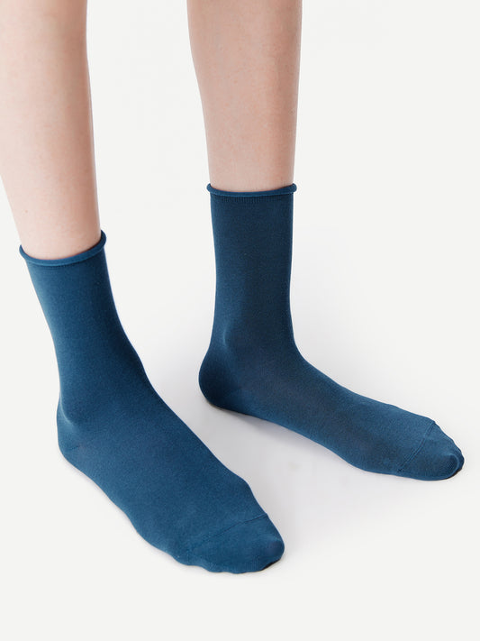 Mulberry Silk Modal Blend Crew Sock