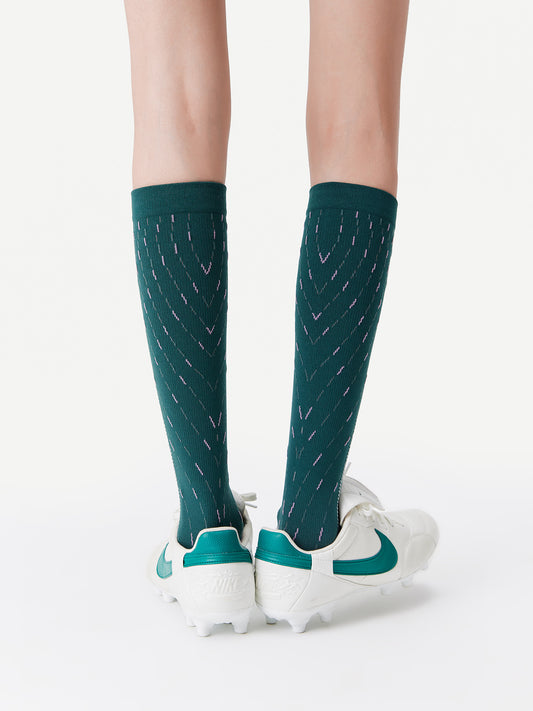 Dynamic Stripe Sport Calf Sock