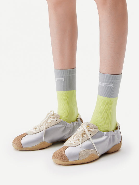 Contrast Color Sport Crew Sock