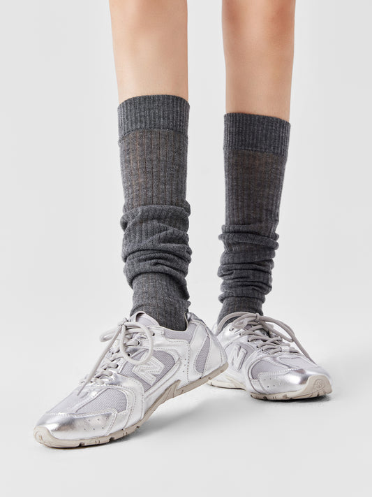 Contrast Toe Tip Calf Sock