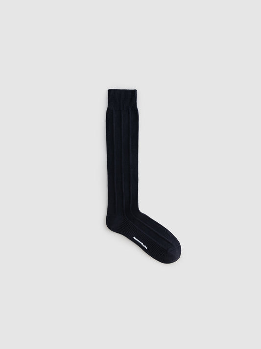 Textured Stripe Under Knee Sock
