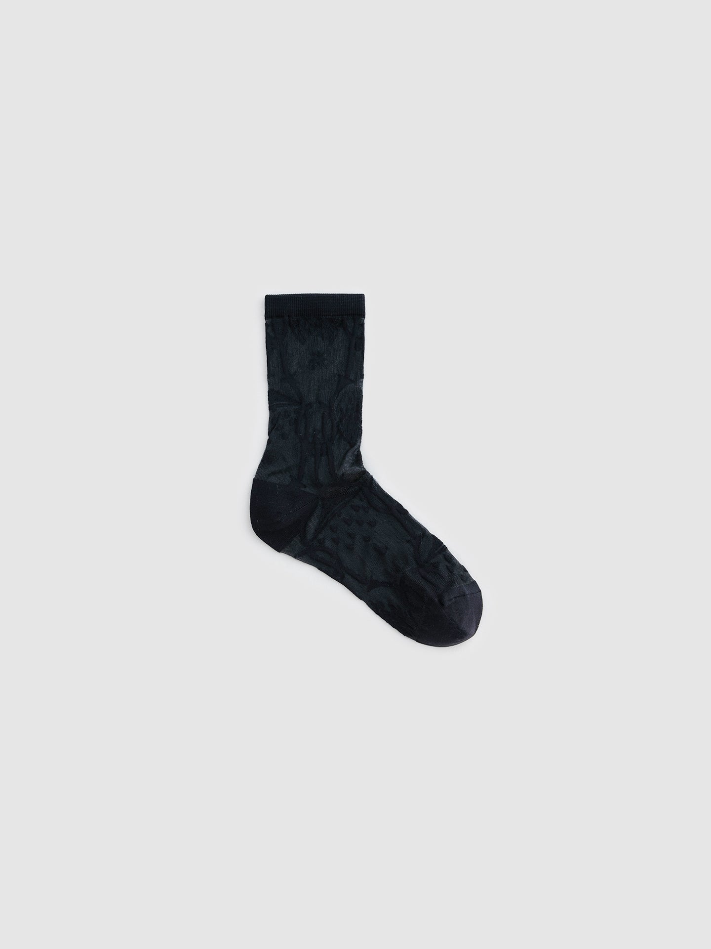 Lace Jacquard Breathable Translucent Sock