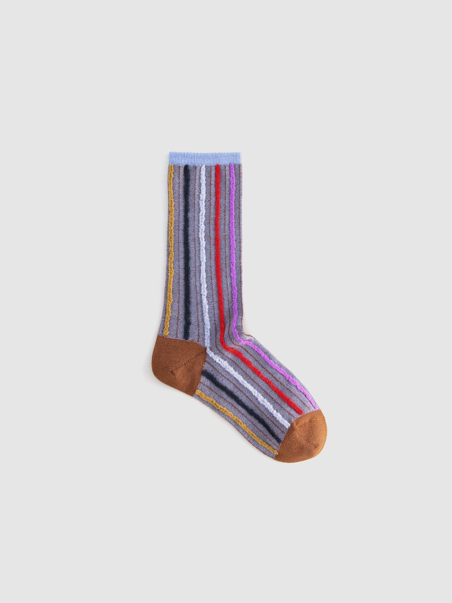 Double-Sided Stripped Crew Sock