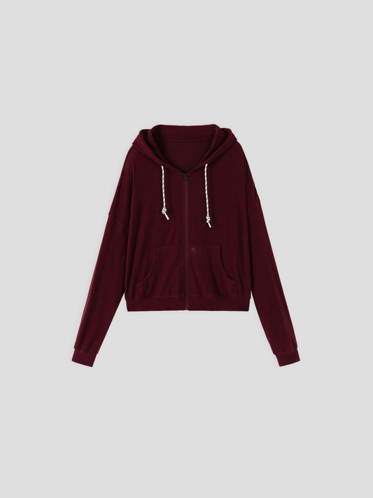 AR × Xuan Soft Cotton-Modal Zip-Up Hoodie