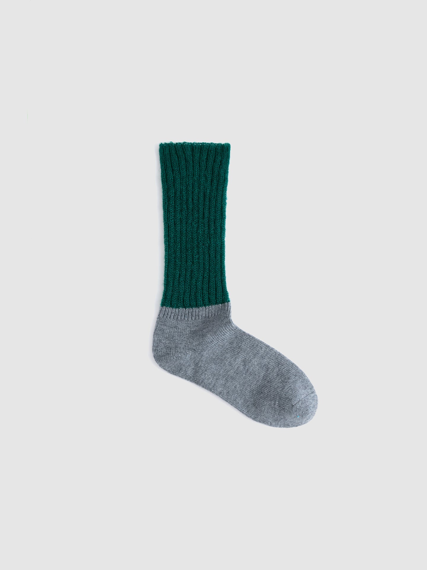 Two-Tone Mohair Slouch Sock