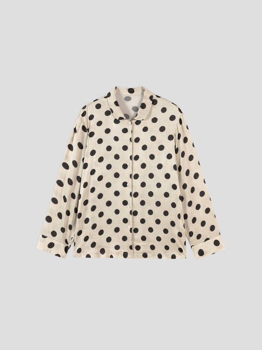 Cream Dot Lounge Set