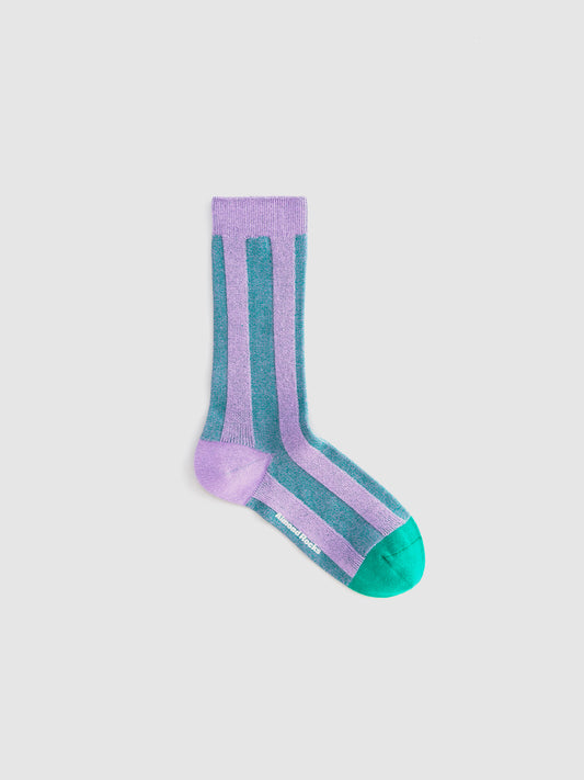Double-Side Striped Crew Sock