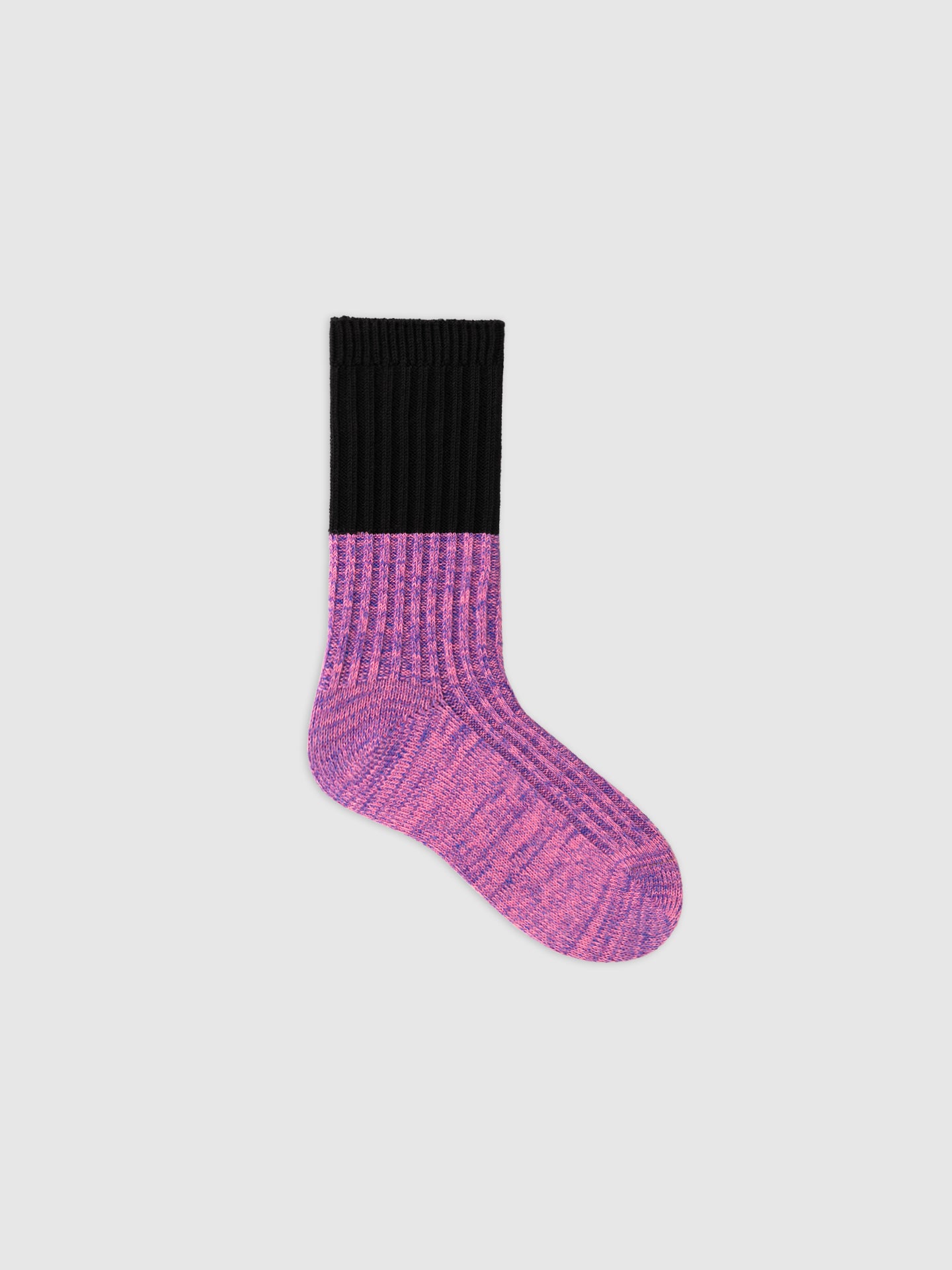 Blush Contrast Textured Cotton Sock